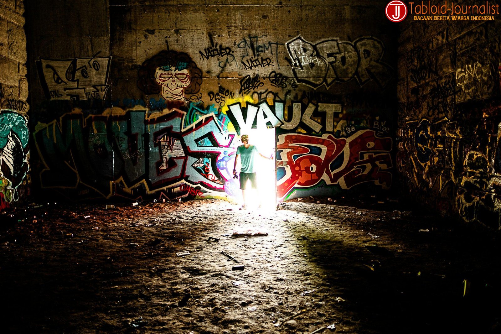 graffiti on wall during Suara Masyarakat Marginal